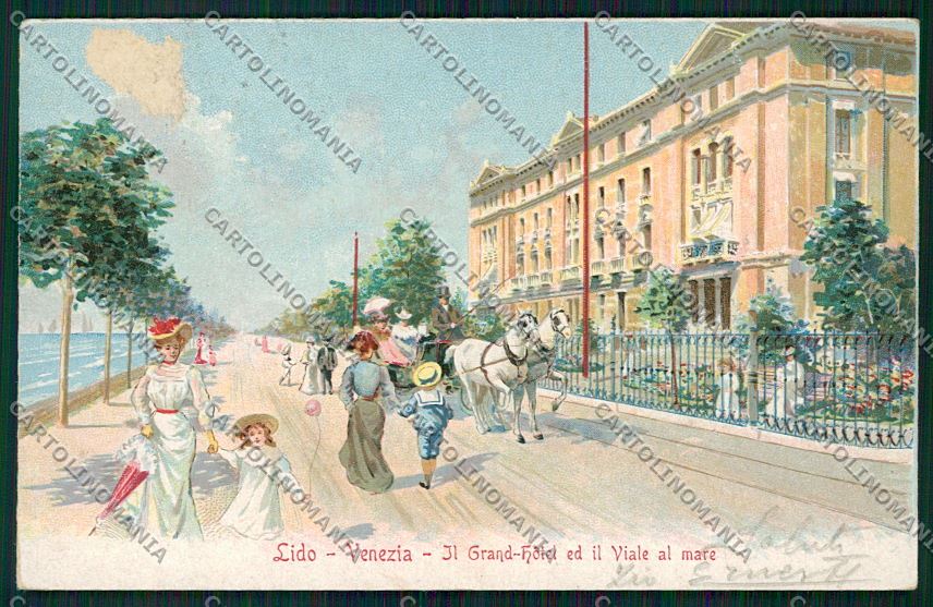 Venezia Lido ABRASA cartolina QK2772 – fronte