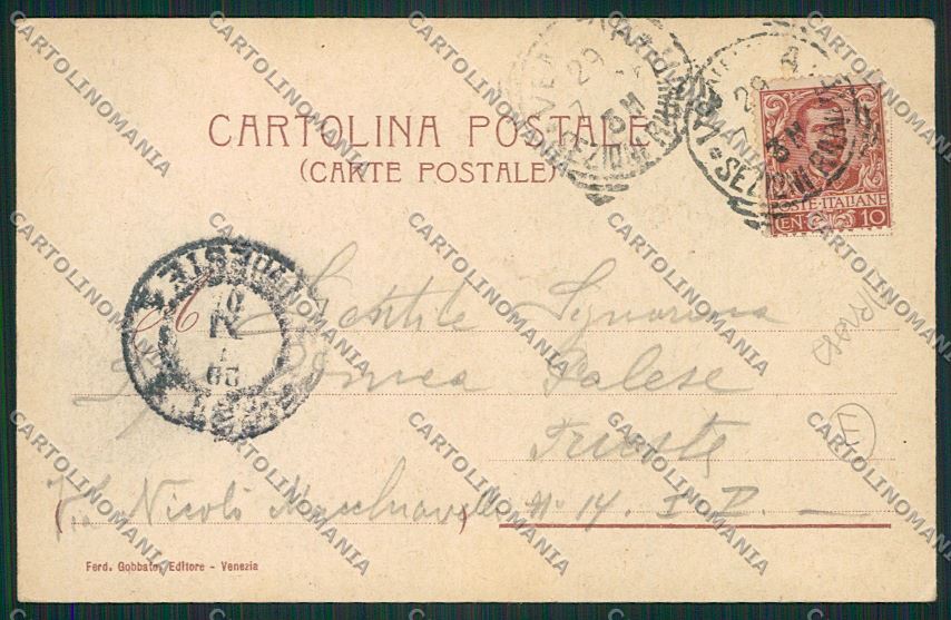 Venezia Lido ABRASA cartolina QK2772 – retro