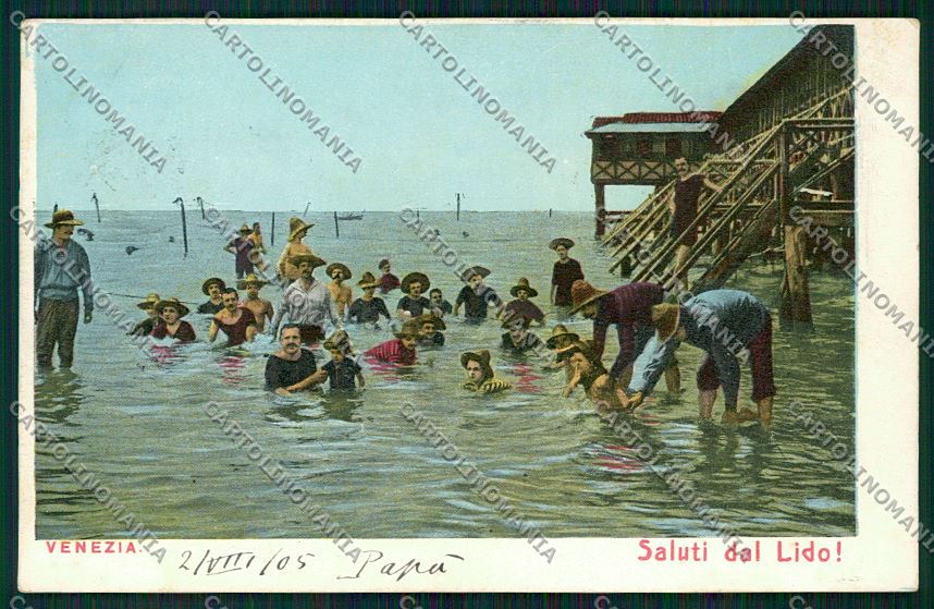 Venezia Lido cartolina QK2794 – fronte