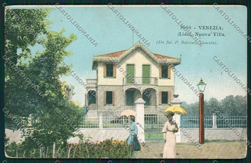 Venezia Lido PIEGA cartolina QK2800 – fronte