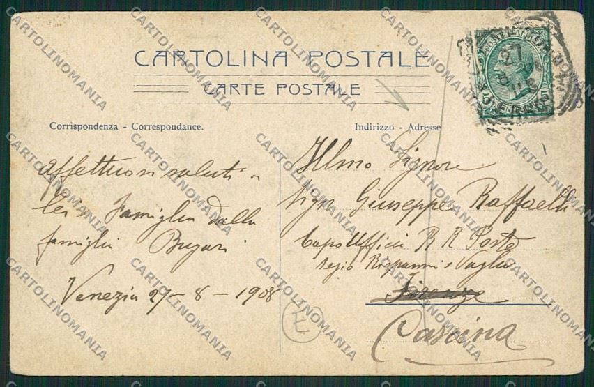 Venezia Lido PIEGA cartolina QK2800 – retro