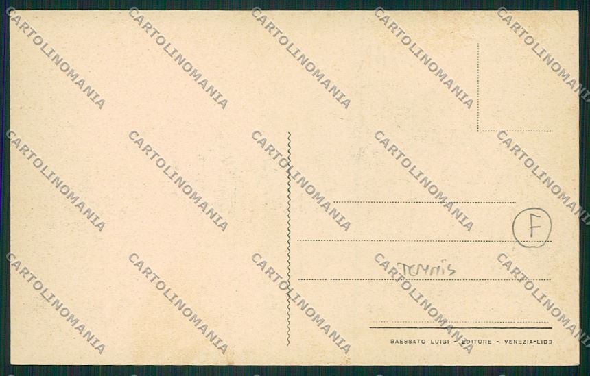 Venezia Lido Tennis cartolina QK2805 – retro