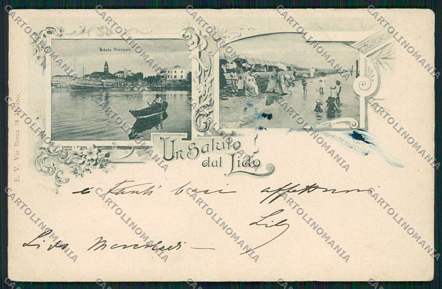 Venezia Lido Saluti da cartolina QK2806 – fronte