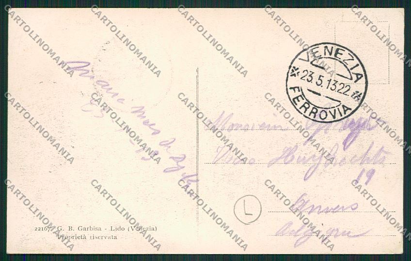Venezia Lido cartolina QK2828 – retro