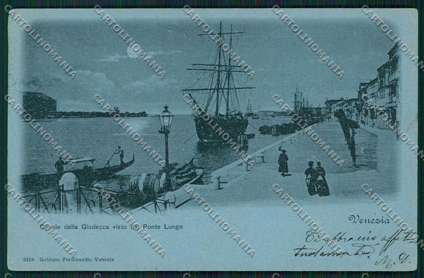 Venezia Giudecca Chiaro di Luna cartolina QK2837 – fronte