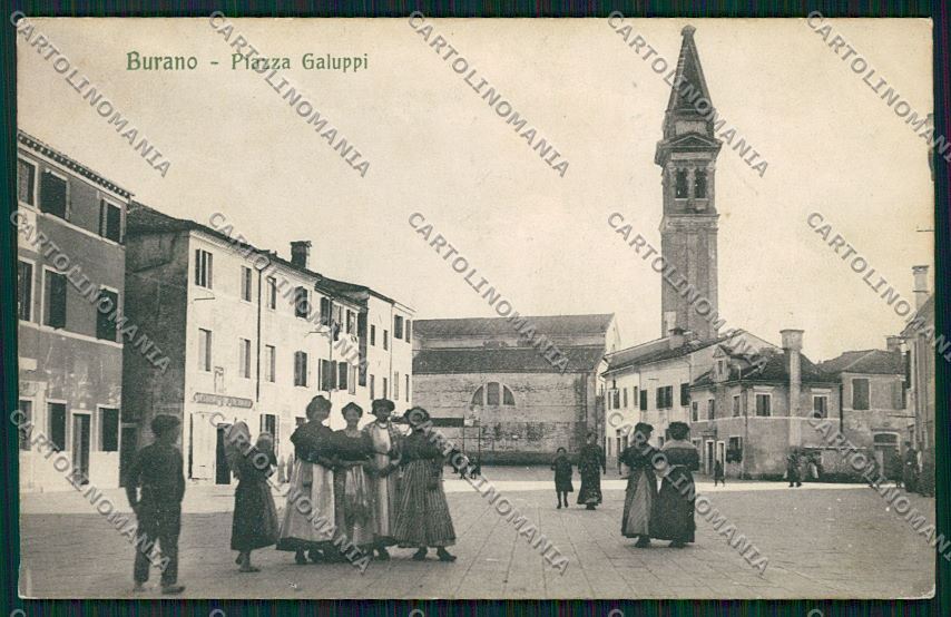 Venezia Burano cartolina QK2843 – fronte
