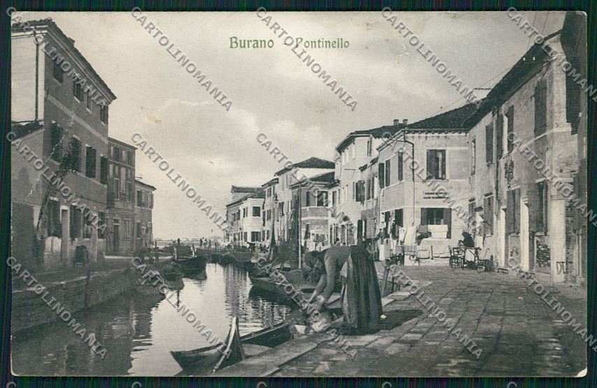 Venezia Burano cartolina QK2845 – fronte