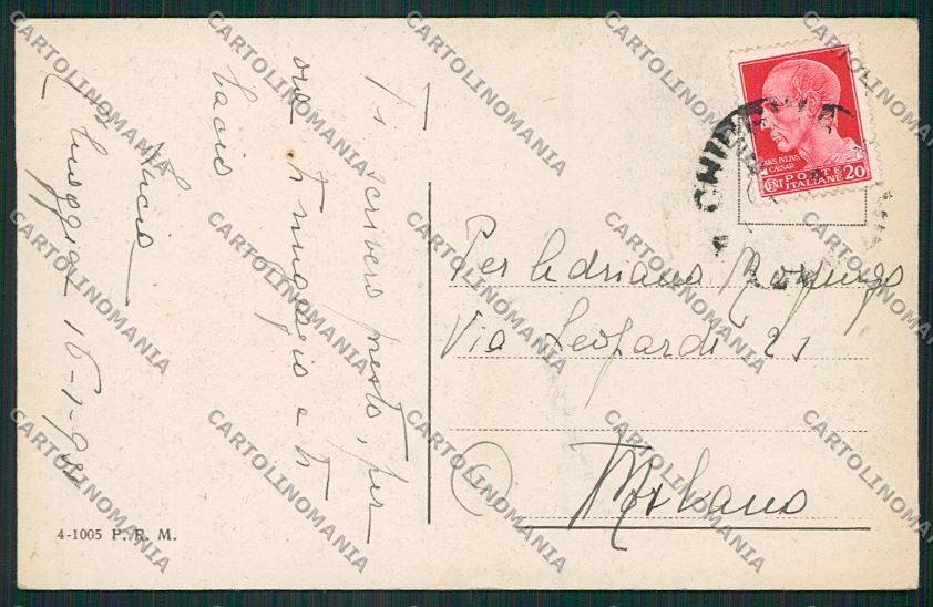 Venezia Chioggia cartolina QK2863 – retro