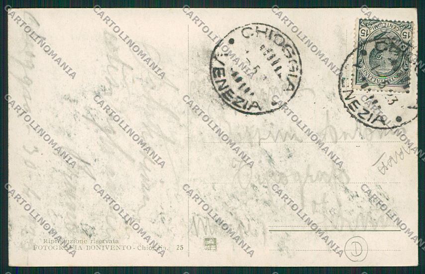 Venezia Chioggia Piroscafo ABRASA cartolina QK2865 – retro