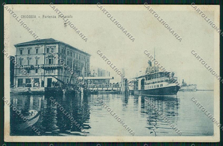 Venezia Chioggia Piroscafo cartolina QK2884 – fronte