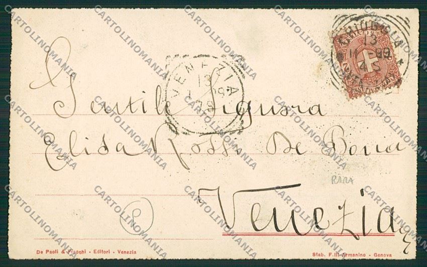Venezia Chioggia Mestieri Costumi Fruttivendola cartolina QK2896 – retro