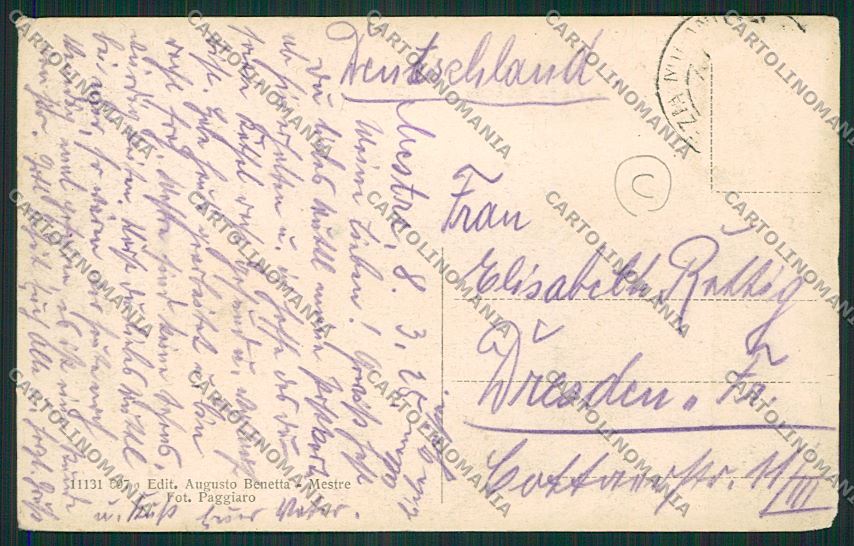 Venezia Mestre cartolina QK2900 – retro