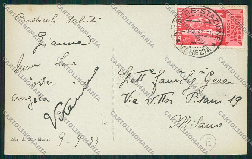 Venezia Mestre cartolina QK2910 – retro