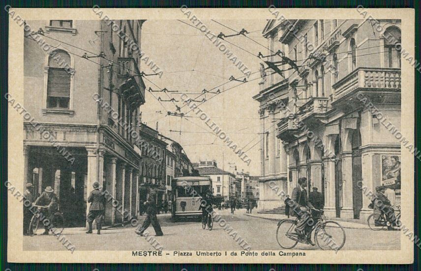 Venezia Mestre Filobus cartolina QK2915 – fronte