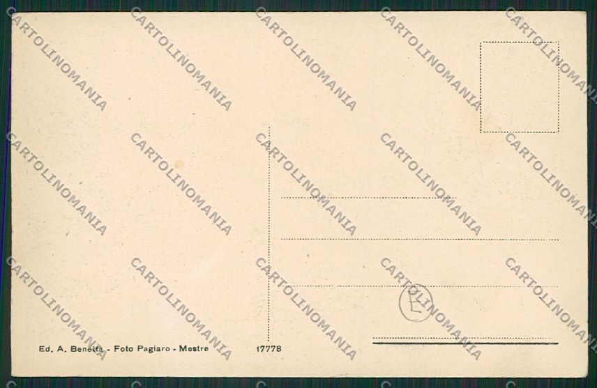 Venezia Mestre Tram cartolina QK2917 – retro