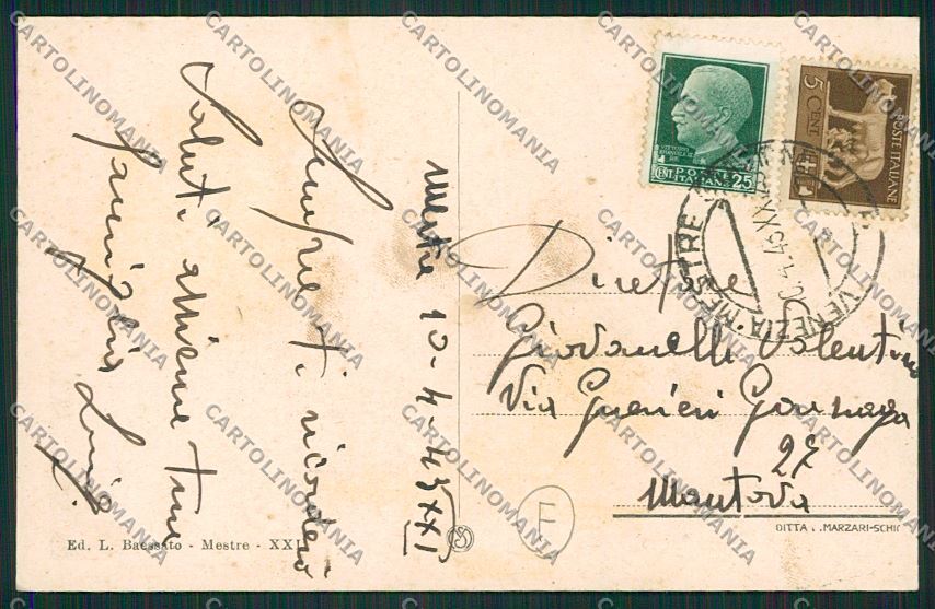 Venezia Mestre cartolina QK2931 – retro