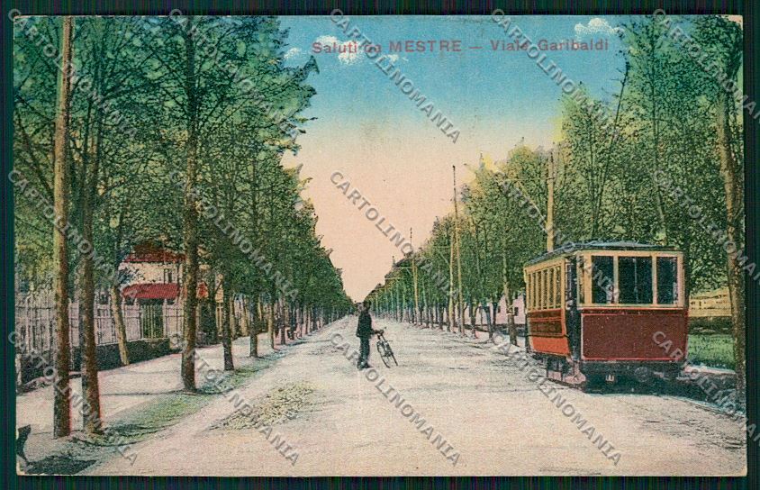 Venezia Mestre Tram cartolina QK2935 – fronte