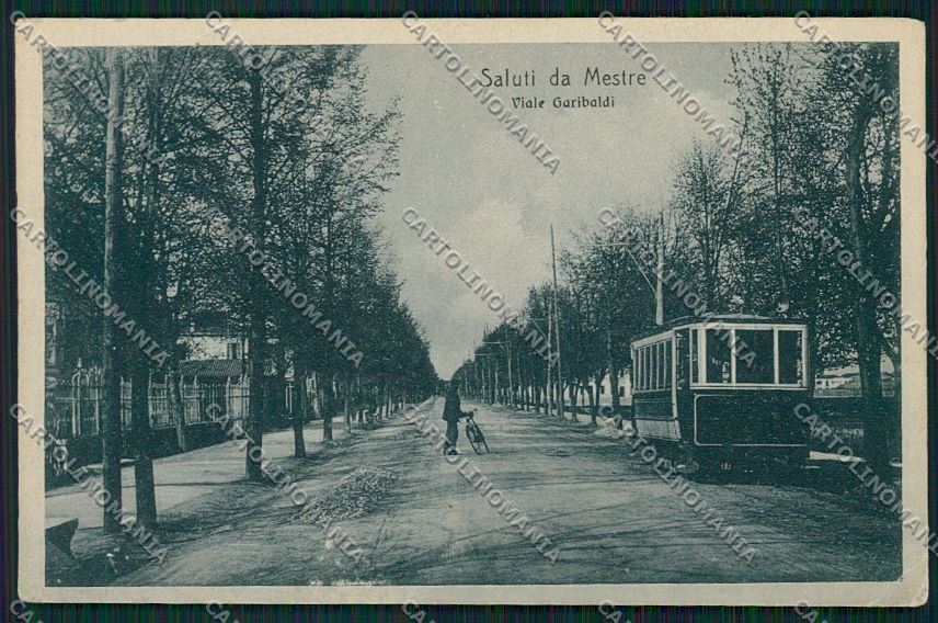 Venezia Mestre Tram cartolina QK2944 – fronte