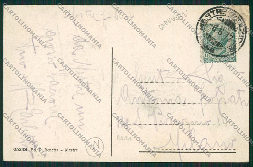 Venezia Mestre RIPARATA cartolina QK2946 – retro