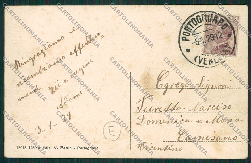Venezia Portogruaro cartolina QK2965 – retro
