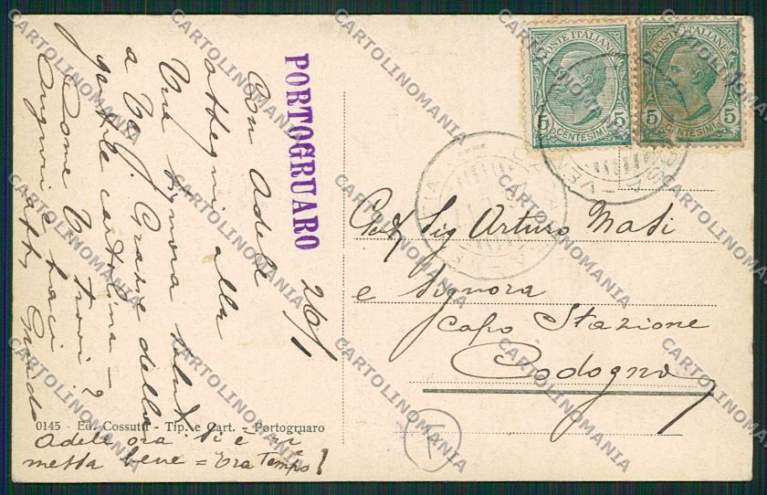 Venezia Portogruaro cartolina QK2974 – retro