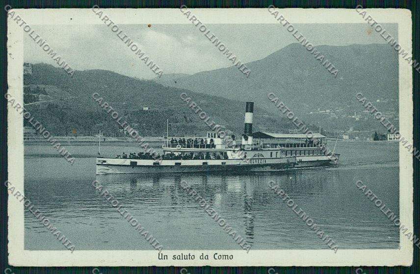 Como Città Battello ANGOLINO SCOLLATO cartolina QK2976 – fronte