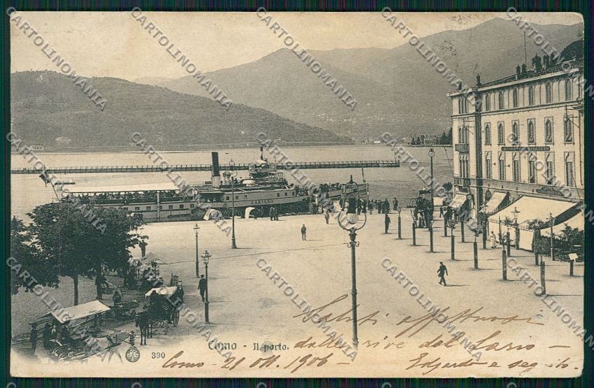Como Città Battello cartolina QK2979 – fronte