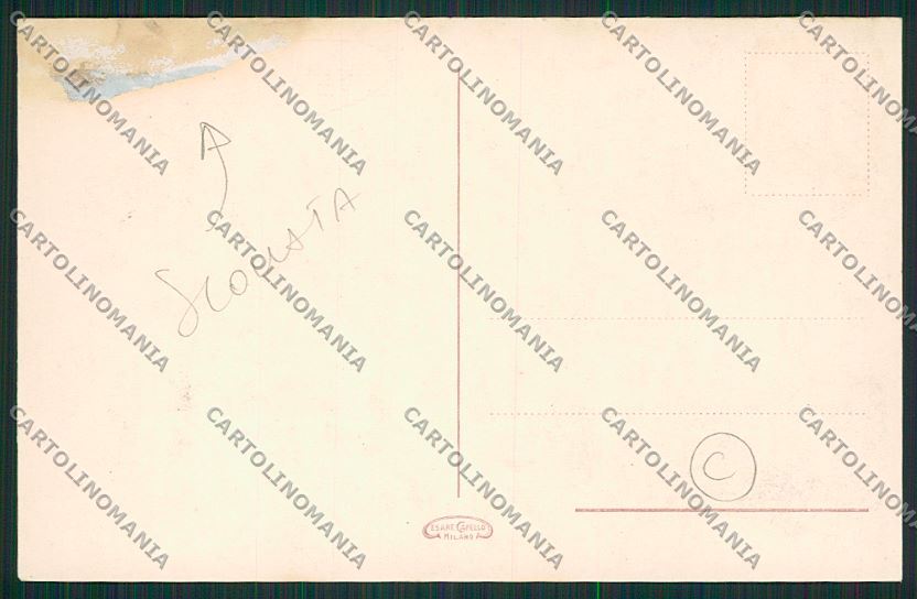 Como Città Battello SCOLLATA cartolina QK2984 – retro