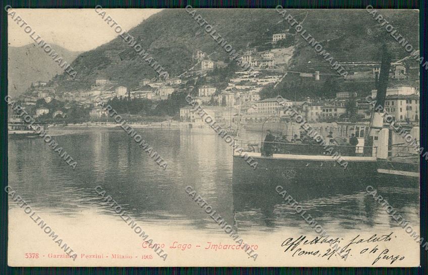Como Città Battello cartolina QK2985 – fronte