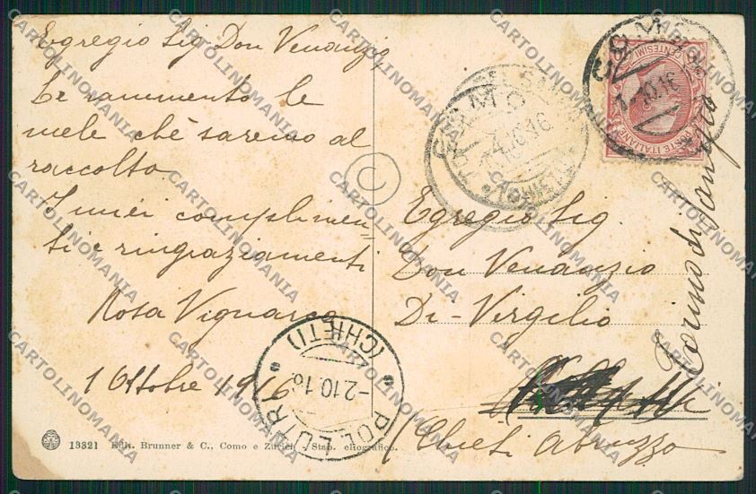 Como Città Battello cartolina QK2986 – retro