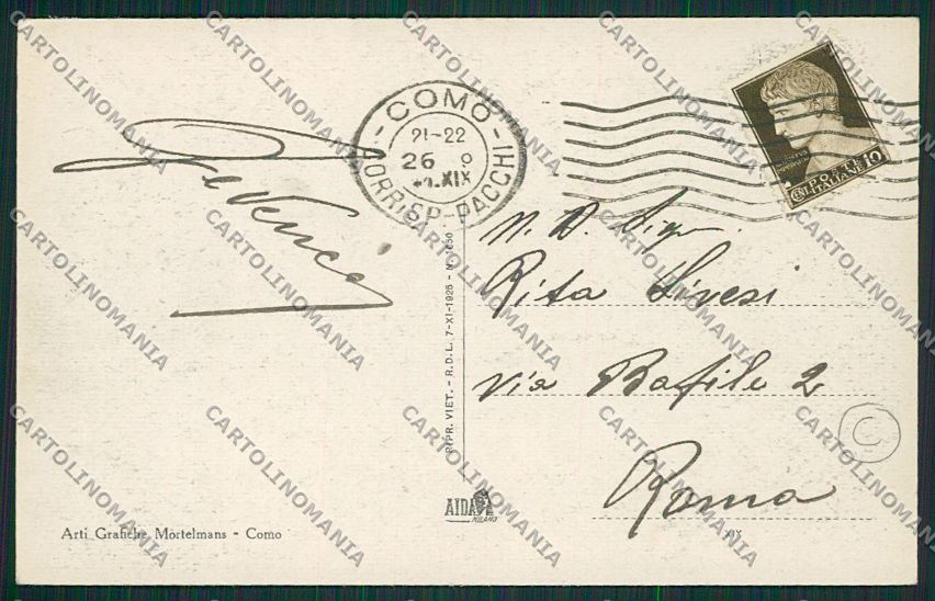 Como Città Battello cartolina QK2987 – retro