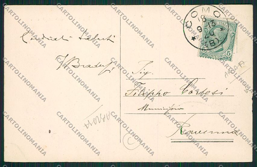 Como Città Battello ABRASA cartolina QK2990 – retro
