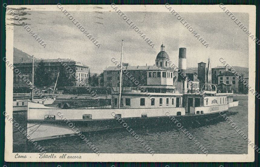 Como Città Battello PIEGHINE cartolina QK2995 – fronte