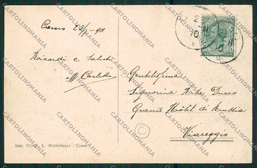 Como Città Battello cartolina QK2996 – retro