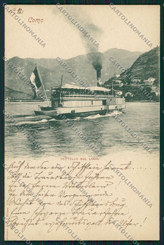 Como Città Battello cartolina QK3002 – fronte