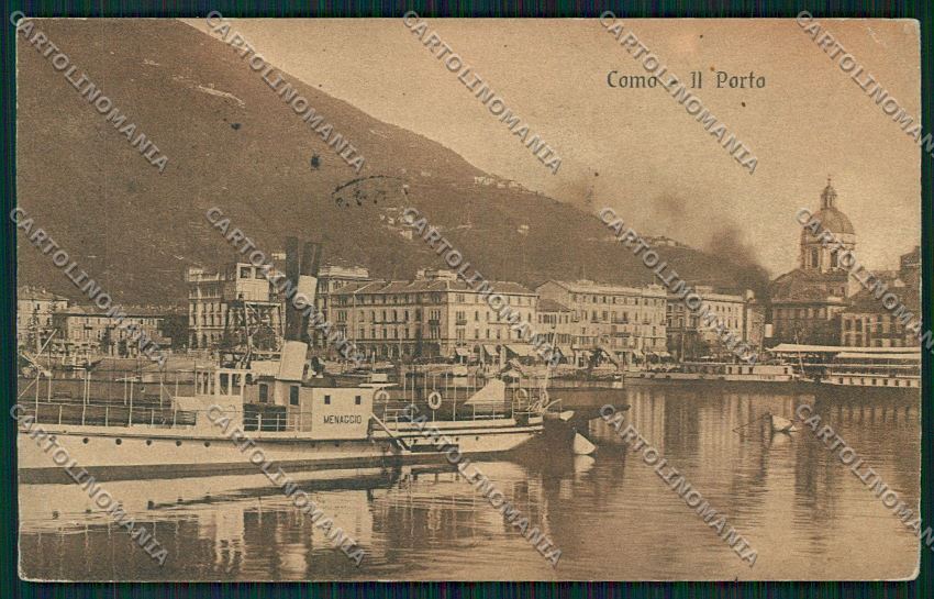 Como Città Battello PIEGA cartolina QK3012 – fronte