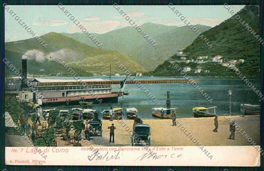 Como Città Battello cartolina QK3021 – fronte