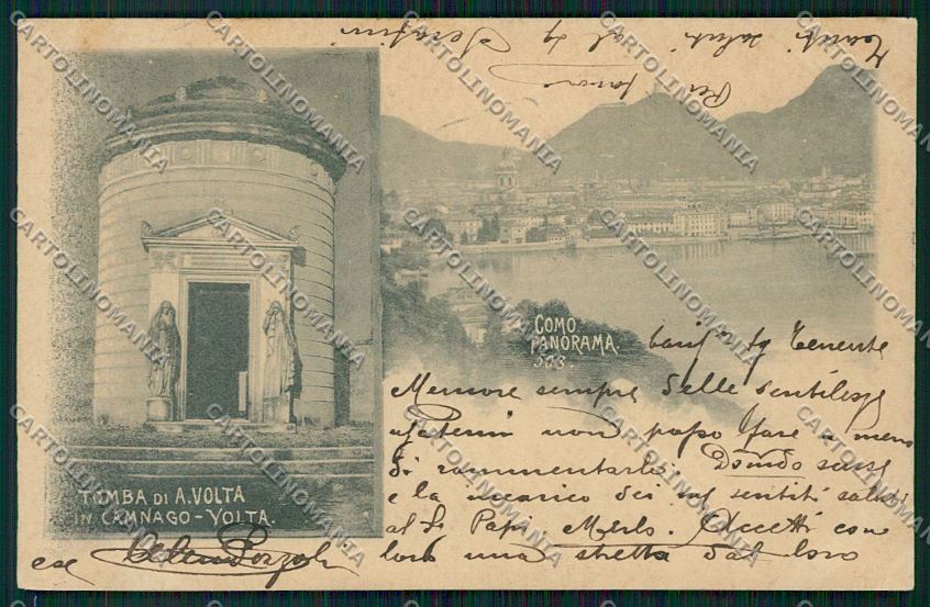 Como Città Volta cartolina QK3024 – fronte