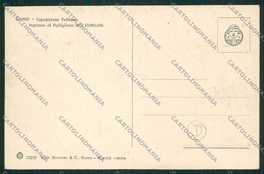 Como Città Volta cartolina QK3027 – retro