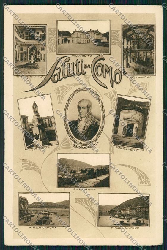 Como Città Volta Saluti da cartolina QK3034 – fronte