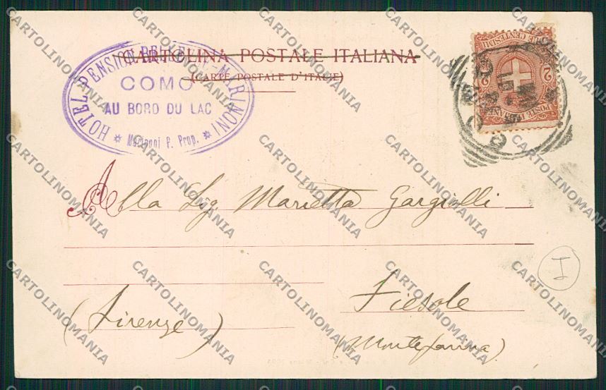 Como Città Alluvione cartolina QK3049 – retro