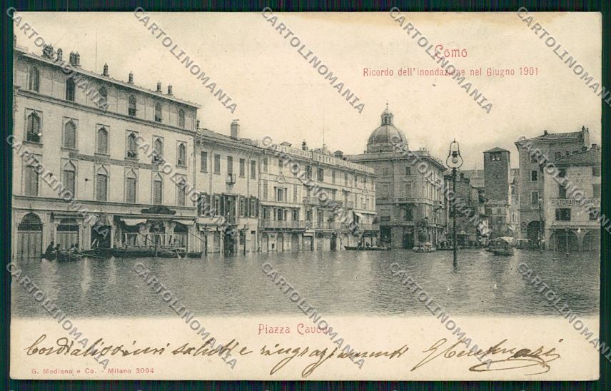 Como Città Alluvione cartolina QK3052 – fronte