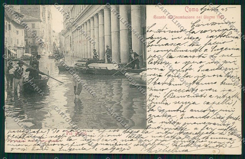 Como Città Alluvione cartolina QK3058 – fronte