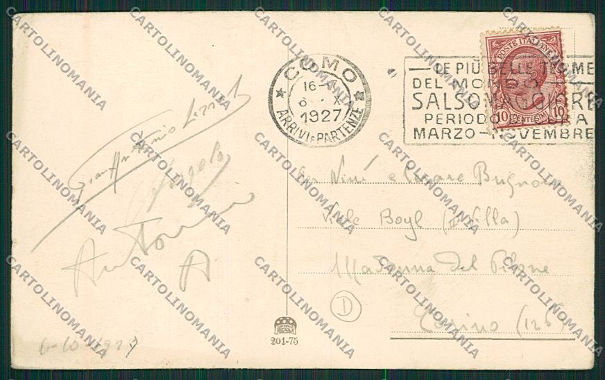 Como Città Saluti da cartolina QK3060 – retro