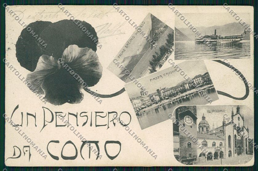 Como Città Saluti da STRAPPINO cartolina QK3067 – fronte