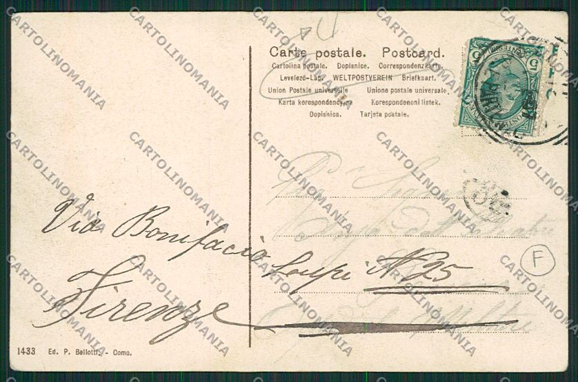 Como Città Saluti da STRAPPINO cartolina QK3067 – retro