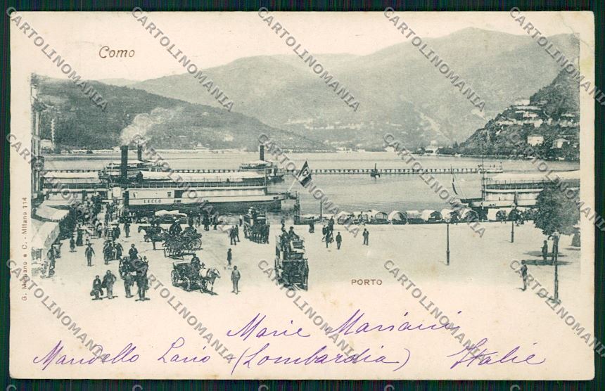 Como Città PIEGHINA cartolina QK3079 – fronte