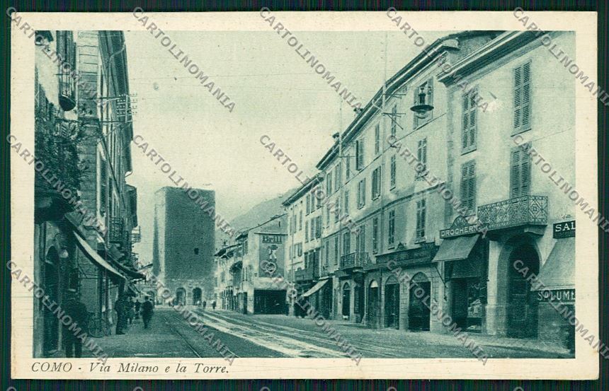 Como Città ABRASA cartolina QK3084 – fronte