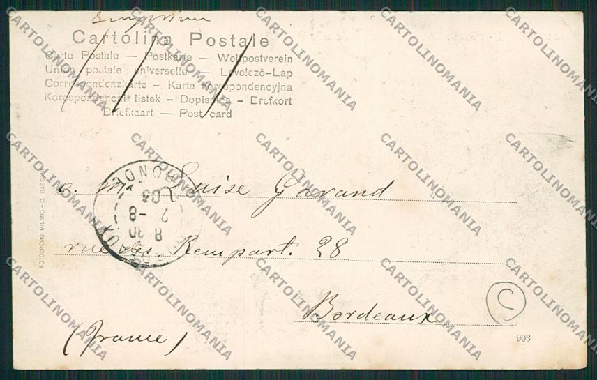 Como Città cartolina QK3088 – retro
