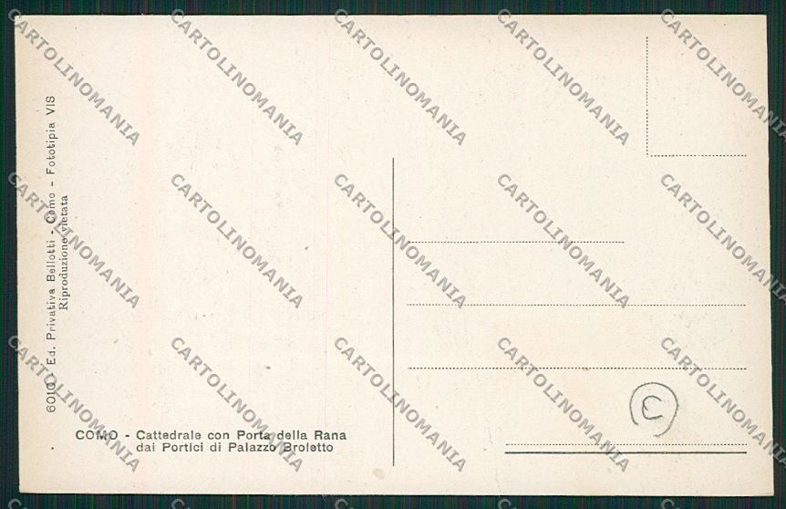 Como Città cartolina QK3096 – retro